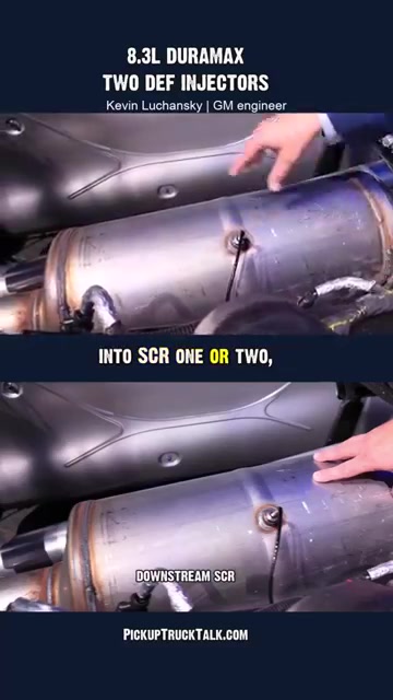 GM’s 8.3L Duramax has two DEF injectors