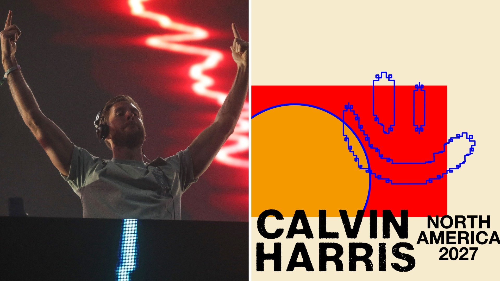 Get so close to DJ Calvin Harris when his 2027 tour kicks off in Boston