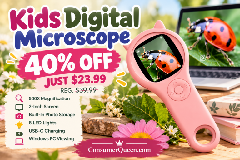Kids digital microscope 40% off at Amazon — just $23.99!
