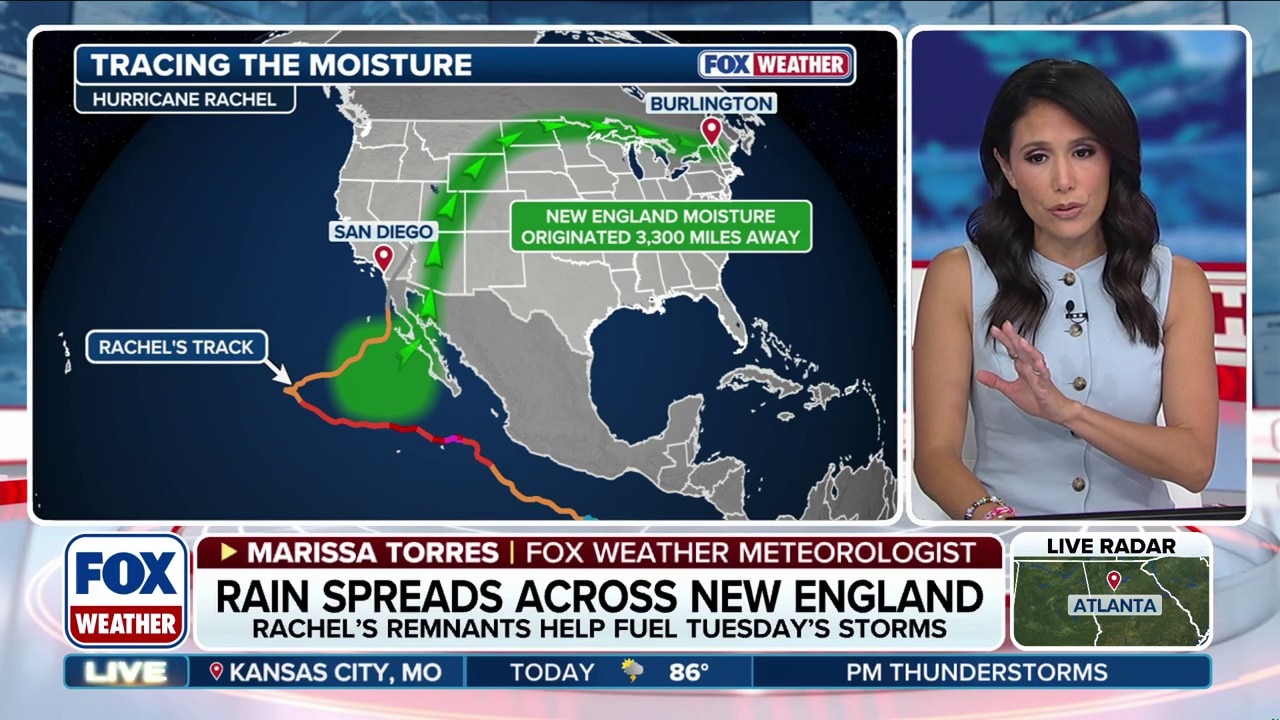 Moisture from Rachel's remnants enhances storms blasting Upstate New ...