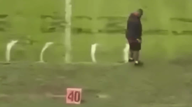 Video: Worker crudely paints field markings before Winston-Salem State ...