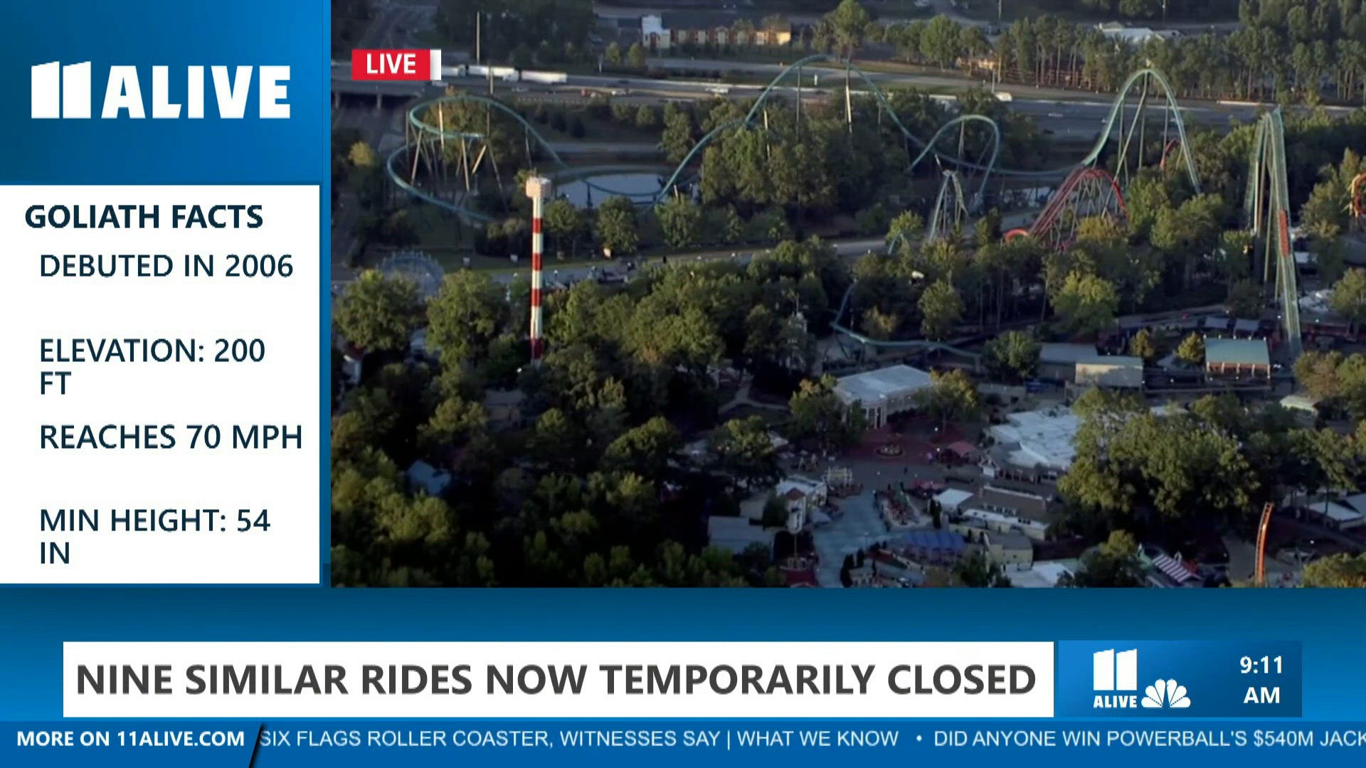 Six Flags rider dies in Goliath coaster fall
