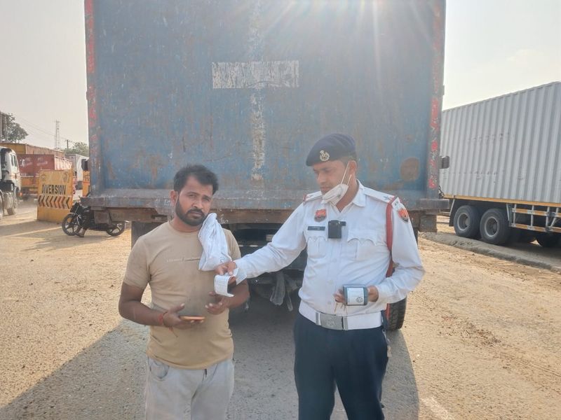 Truck with 242 pending challans worth Rs 35 lakh impounded in Gurugram
