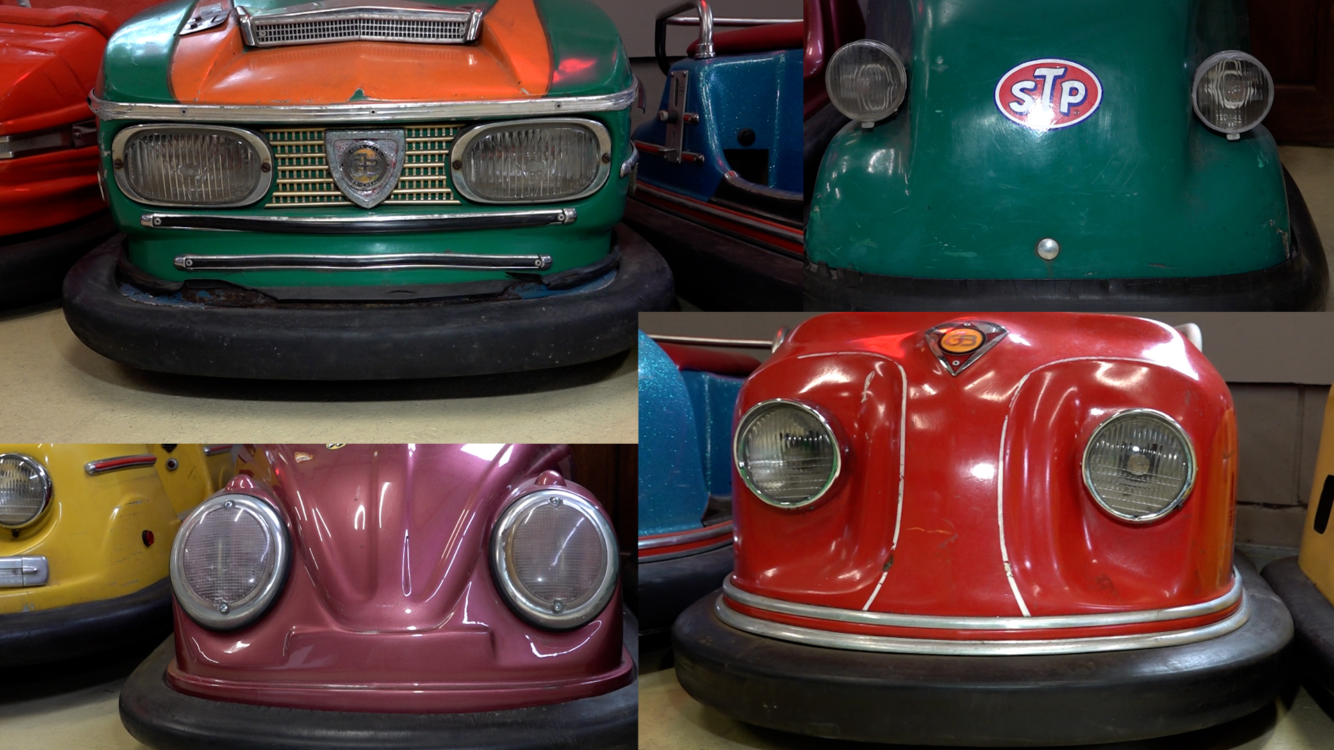 Straßentouren im Kinder-Autoscooter: 30 Rummel-Flitzer in der Garage