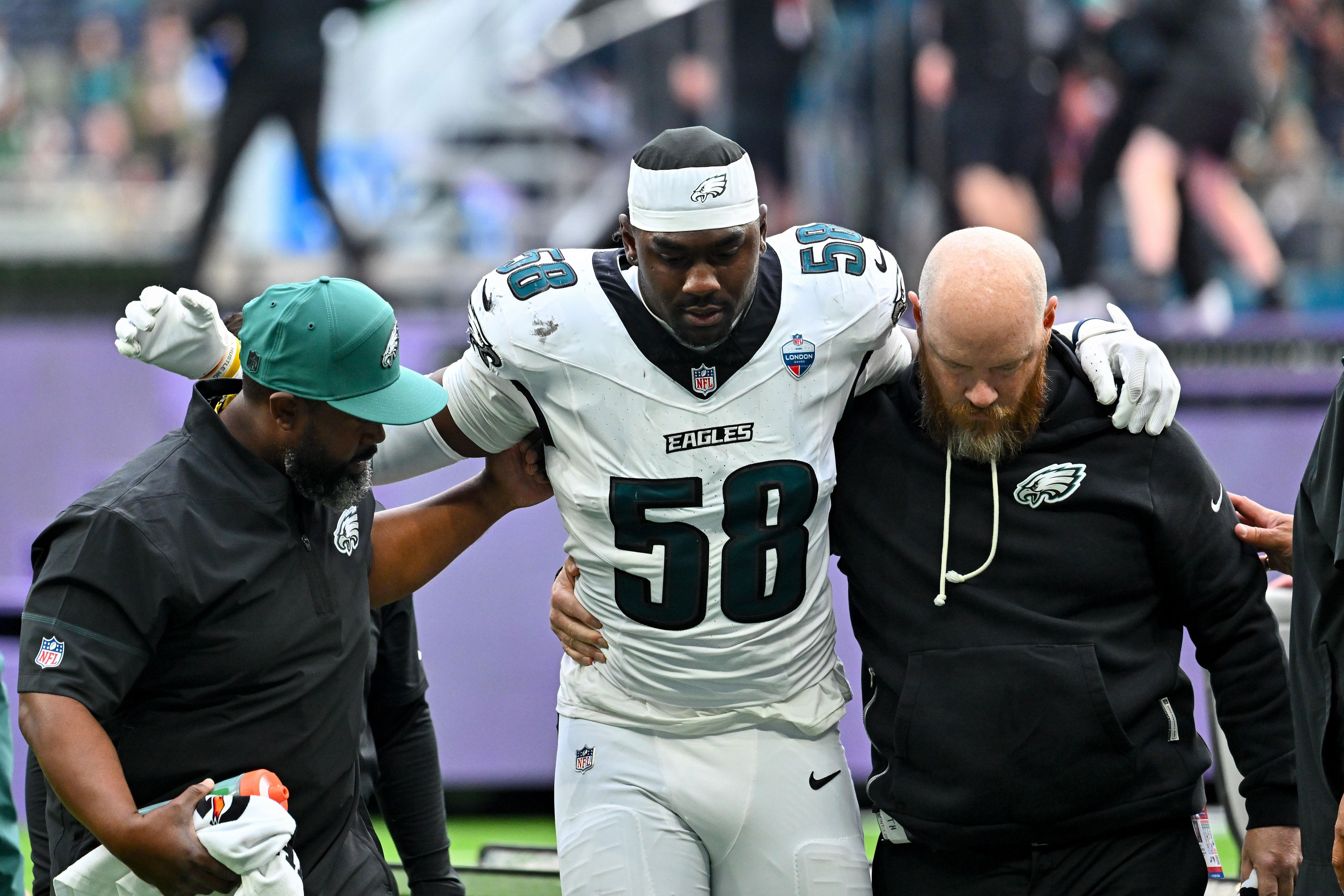 Jalyx Hunt injury update: Eagles pass rusher not expected to play in Week 6