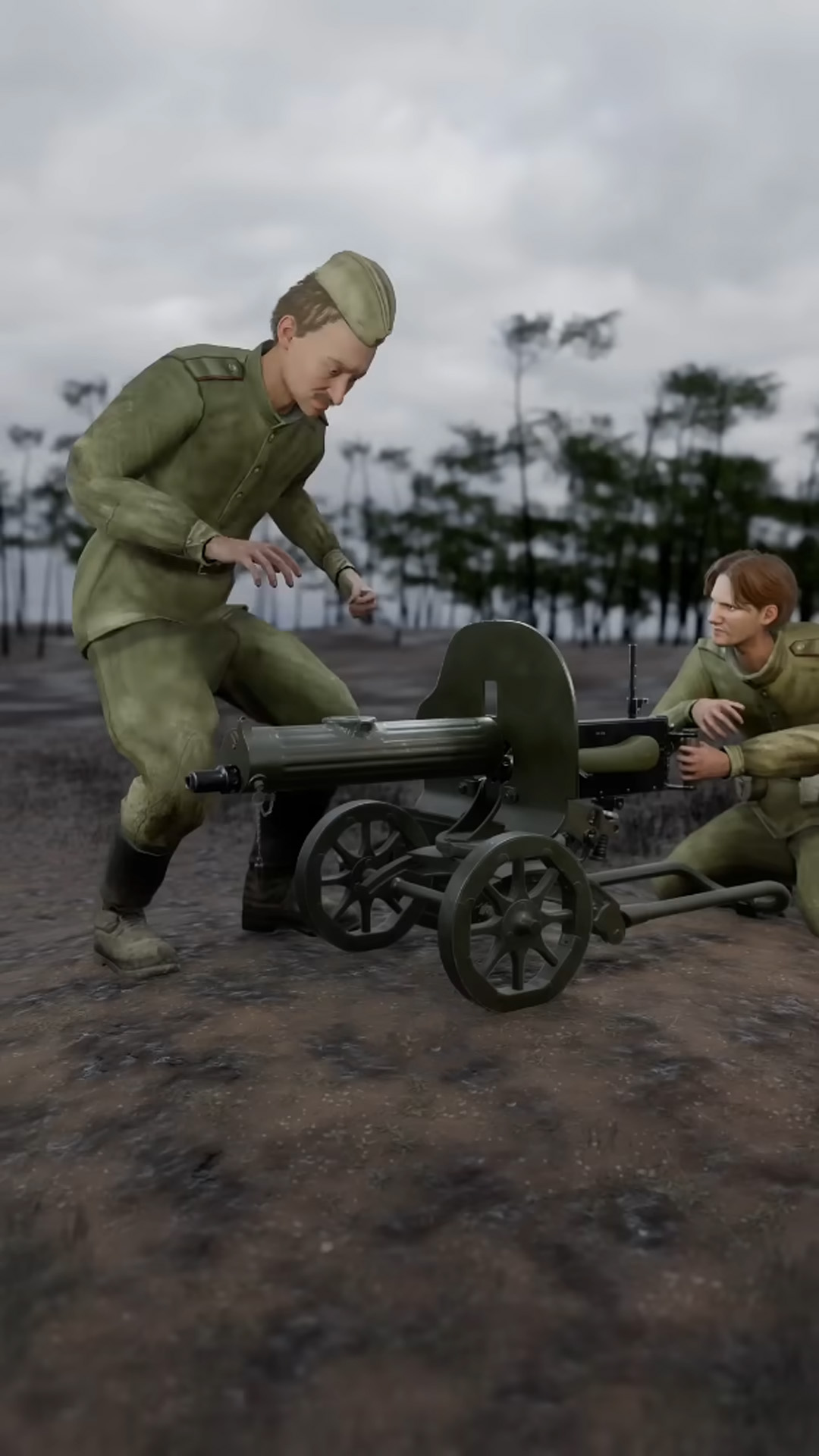 Why soldiers were forced to pee on their Maxim guns