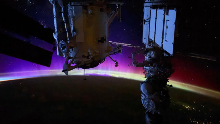 Astronaut captures auroras with iPhone from ISS | Space photo of the ...
