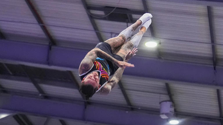 Out gymnast Luke Strong thought his career was over. Now he’s breaking ...