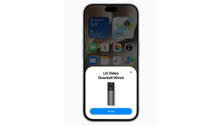 Apple unveils LG video doorbell with dual lenses, spotlight and built ...