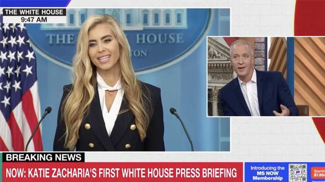 MS NOW dumbfounded by new press secretary's disastrous debut: 'Glad we ...