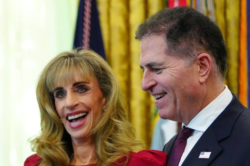 Susan Dell's husband claps back at 'evil' trolls calling her an 'alien ...