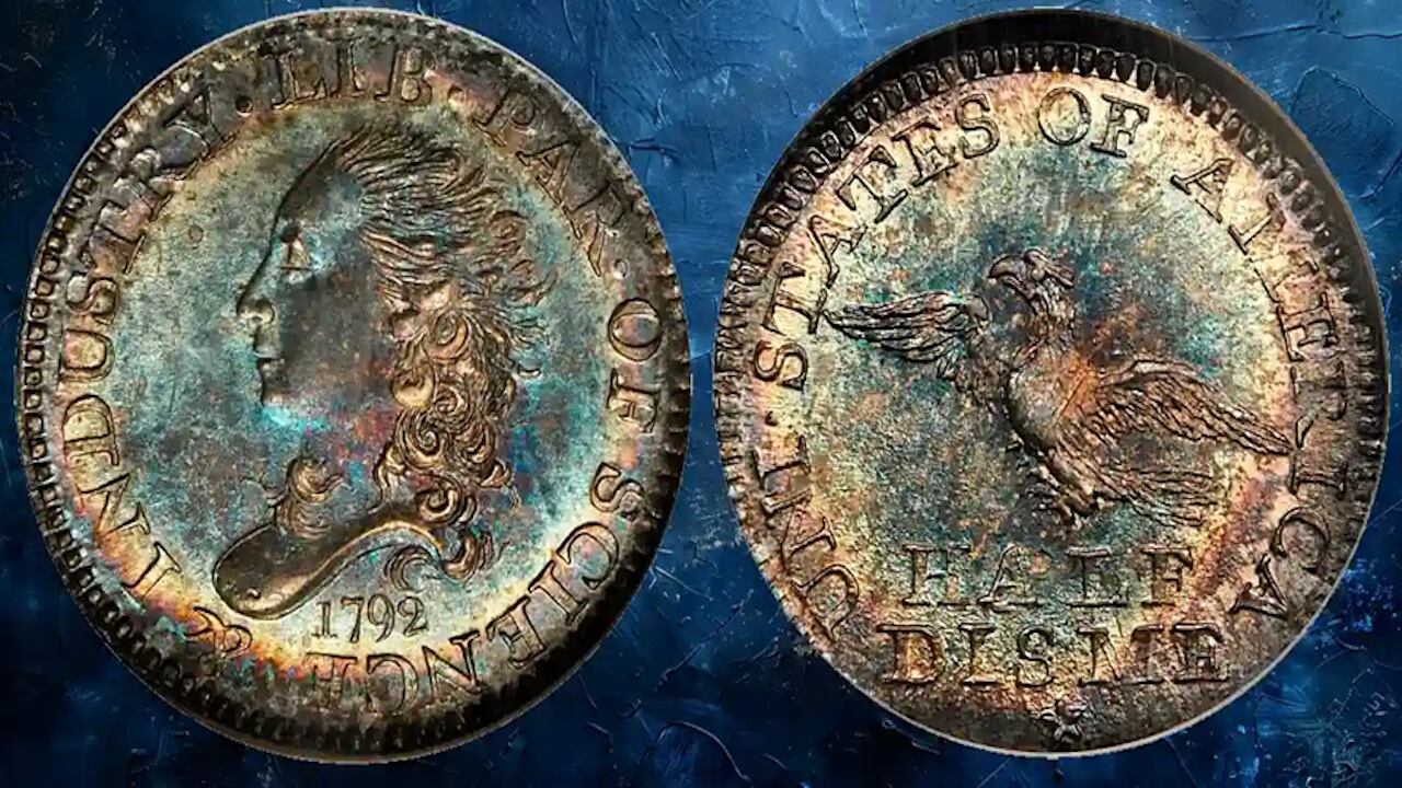 1792 'half disme' coin sells for $2.928 million at auction
