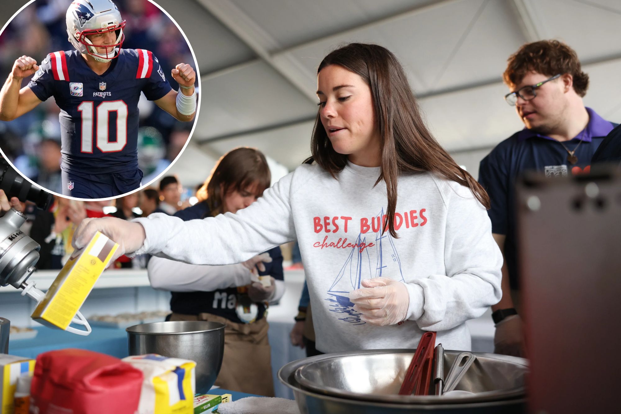 Drake Maye credits wife’s baked treats for Patriots O-line’s stellar ...