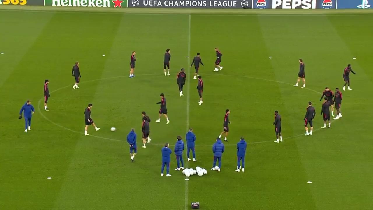 PSG train ahead of CL clash against Man City