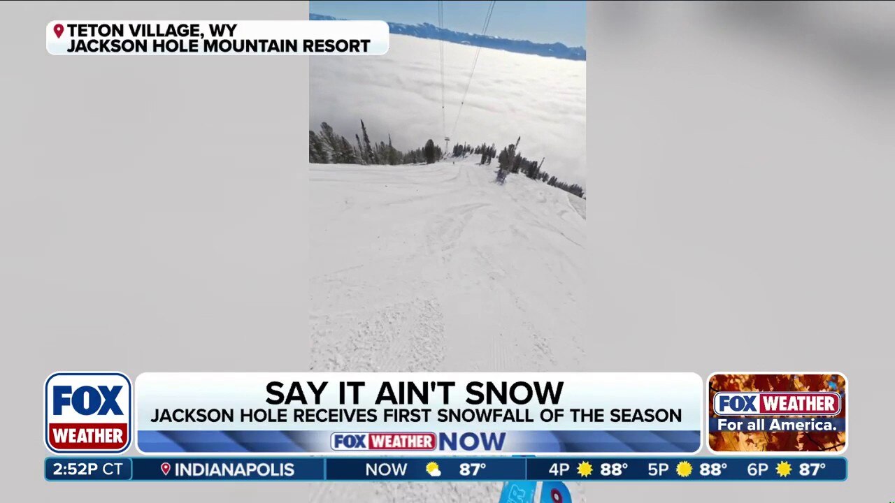 Wyoming ski resort sees first snow of the season