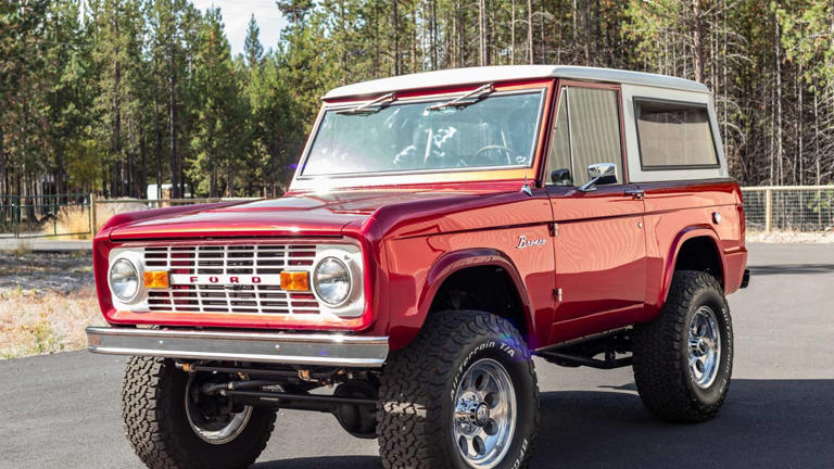 1966 Ford Bronco Coyote V8 for sale with 393 miles on the build