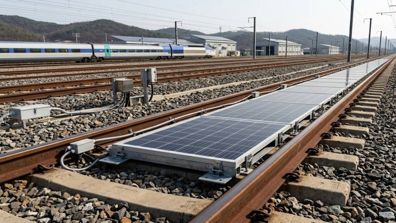 Rail solar pilot economics: South Korea tests Swiss track panels ...