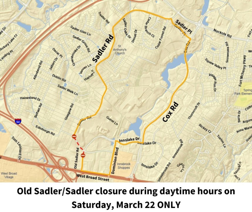 Henrico’s Sadler Road project nears completion with new improvements