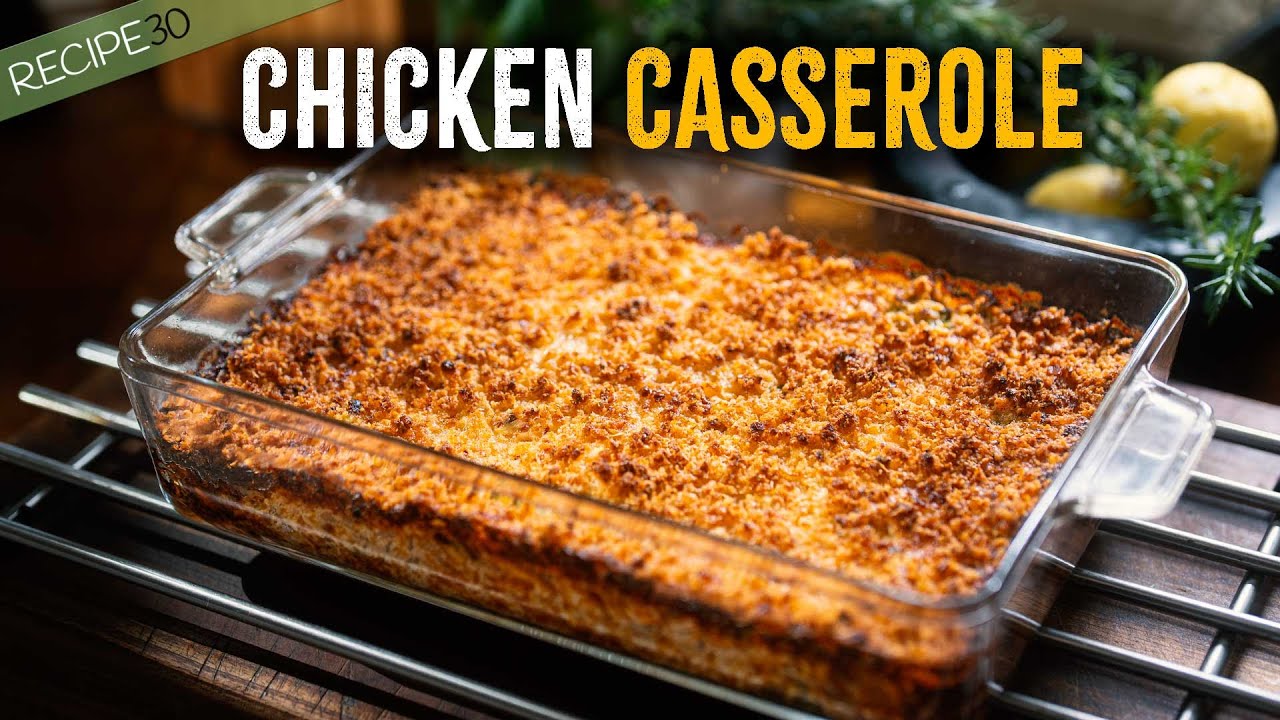 I made the creamiest chicken bake