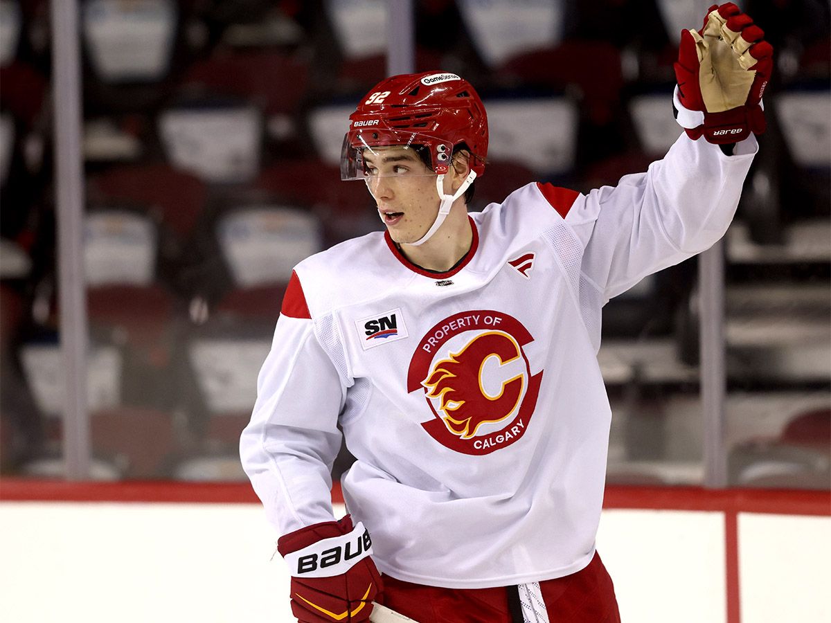 Flames' Matvei Gridin looks like he's finding his game