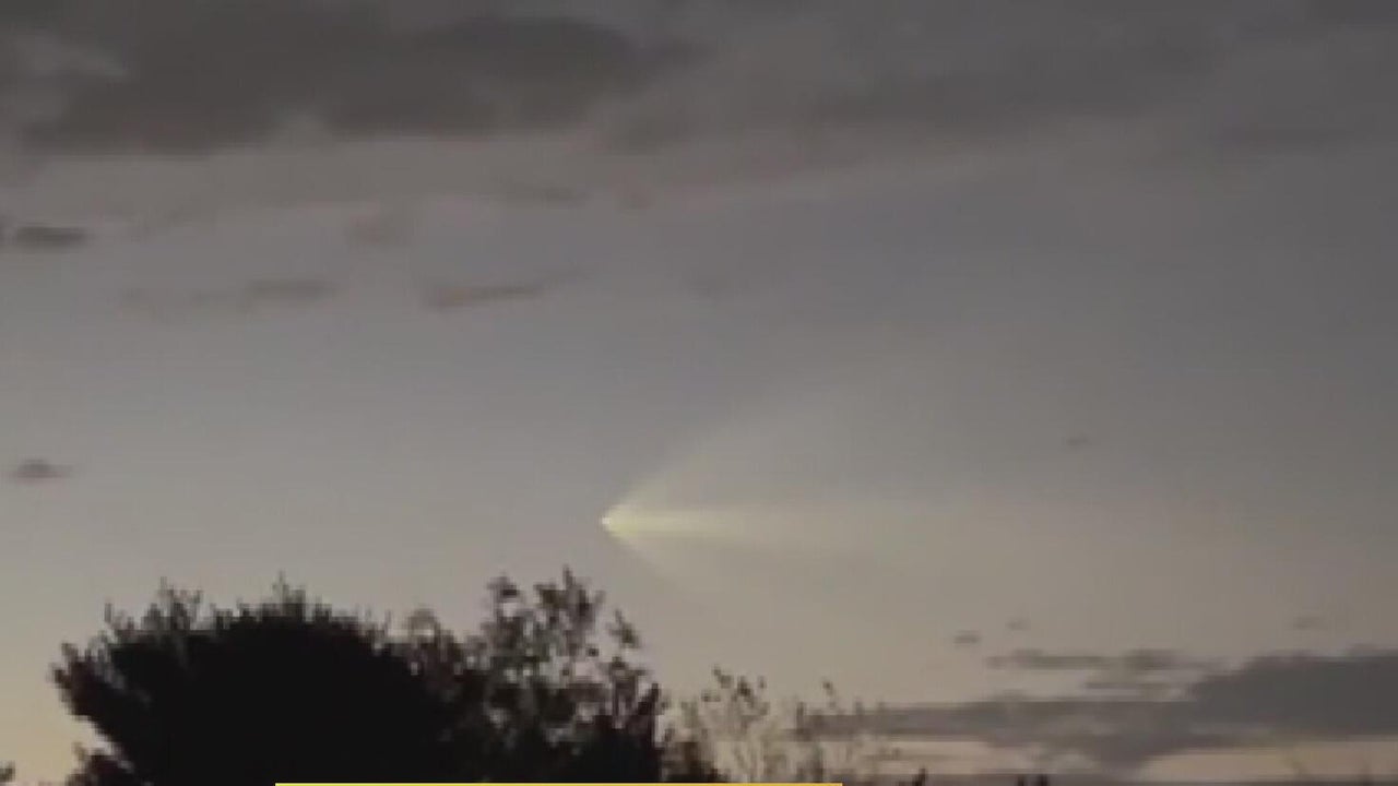 SpaceX rocket launch captured on camera in Pittsburgh area