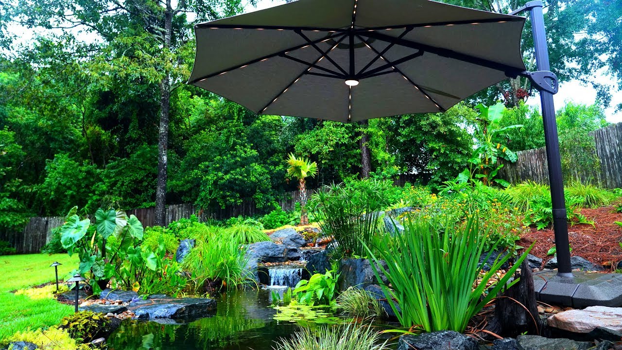 Giant solar powered umbrella (fish emergency)