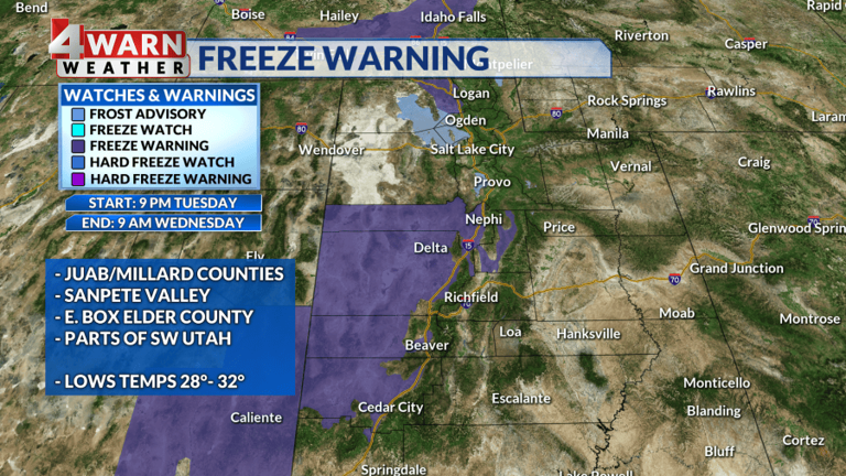 Utah weather: Valley rain and mountain snow continue through Wednesday ...