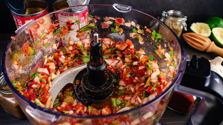 You don't need a food processor for salsa: use this instead