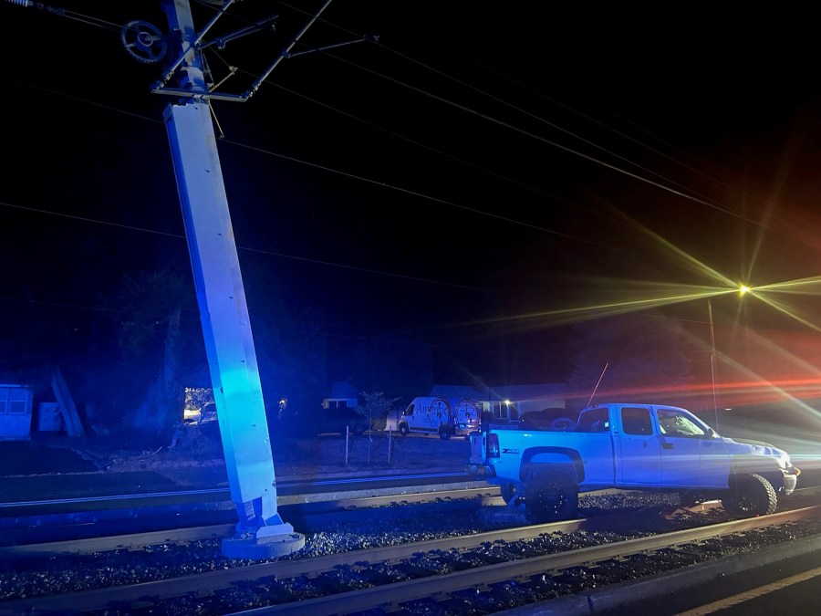 Man crashes into power pole on MAX line while evading transit police ...
