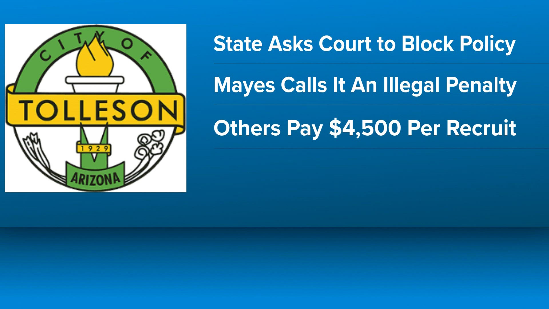 AG Kris Mayes suing City of Tolleson over 'exit penalty' for firefighters