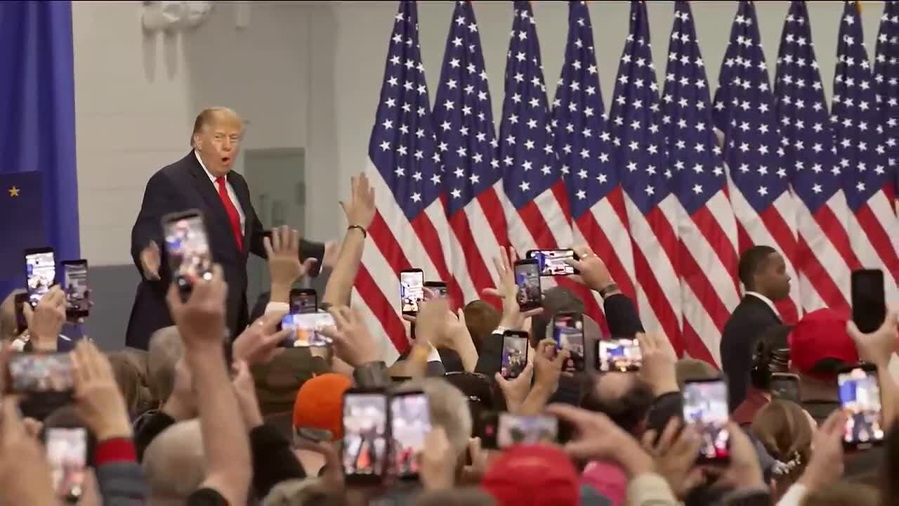 Trump holds political rally in the Valley