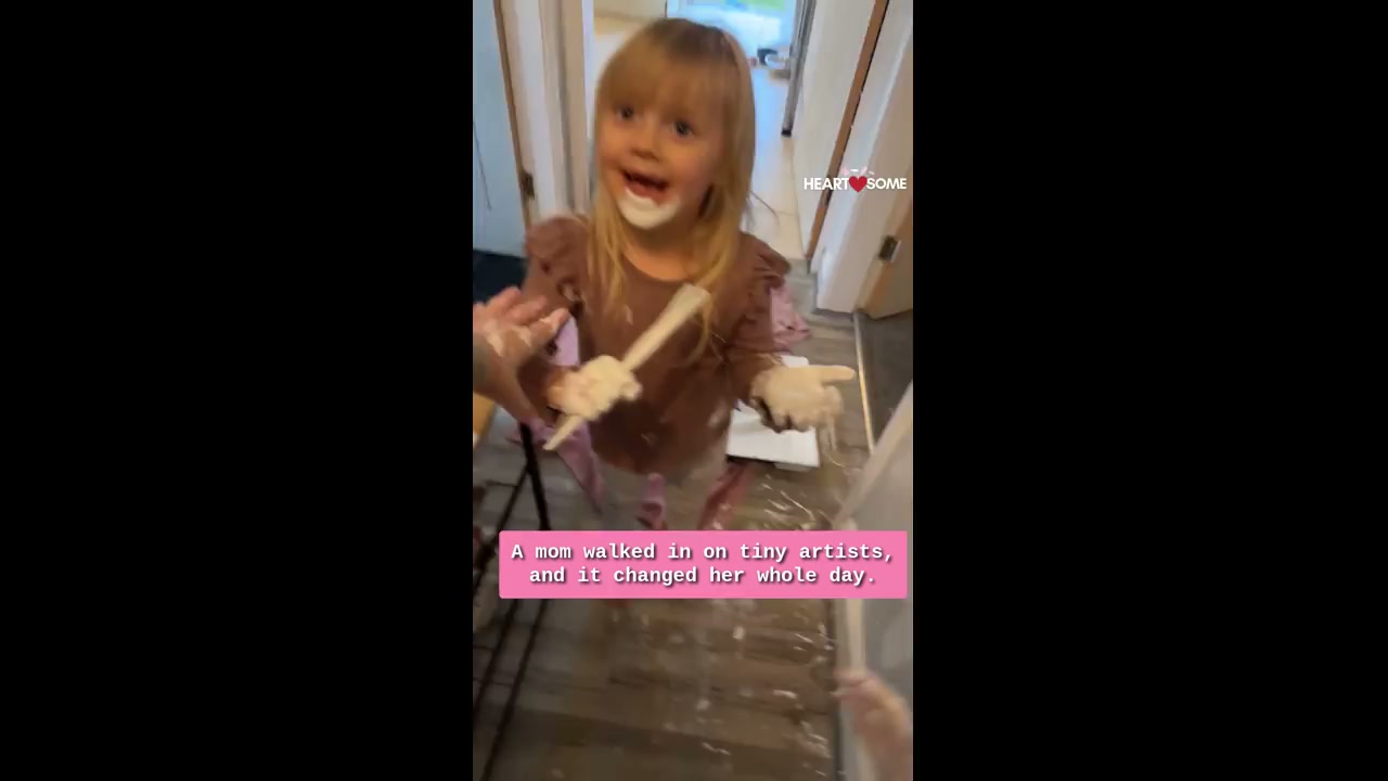 Children transform walls into a vibrant display of creativity and mischief