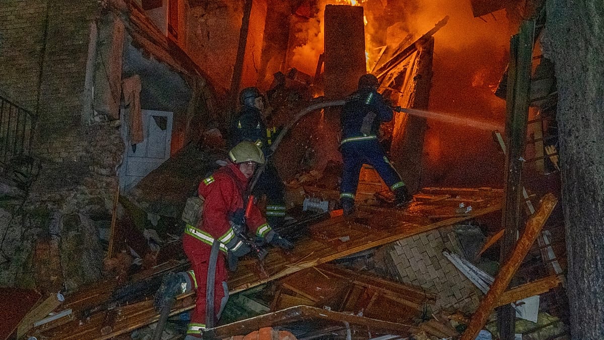 Russian strike injures dozens at Rivne University as ballistic missiles ...