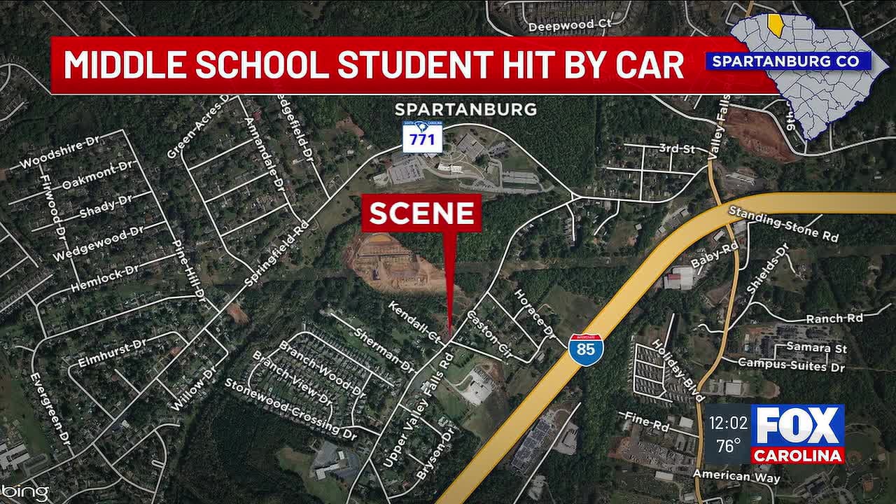District: Spartanburg County student hit by car while waiting for ...