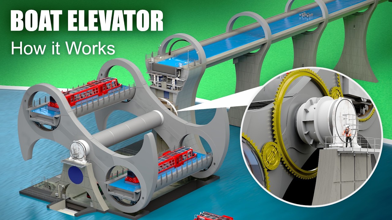 How the Falkirk Wheel actually works