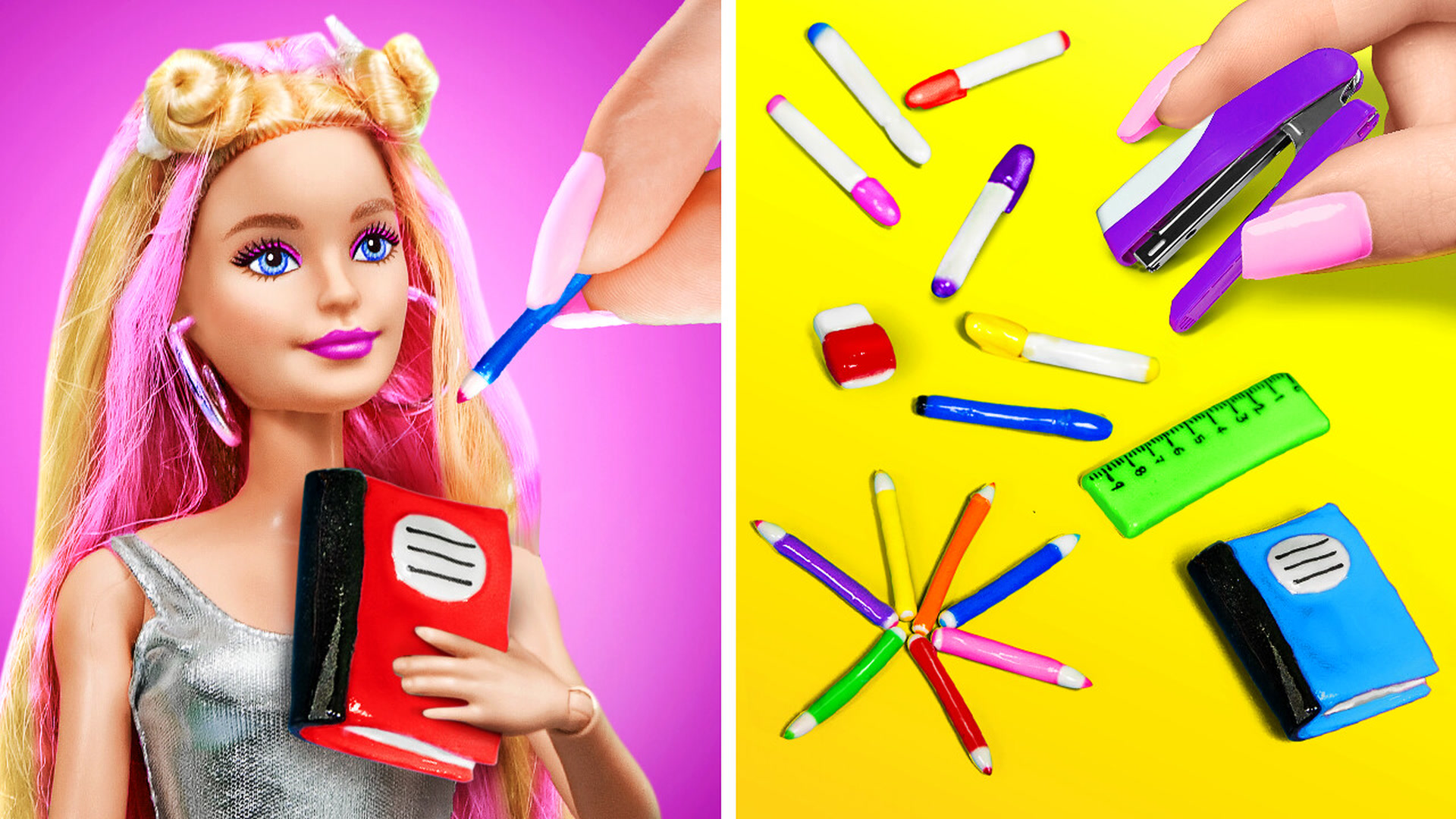 How to make miniature school supplies