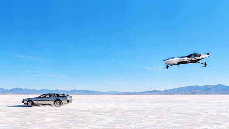 DeLorean announces debut in electric flying car racing