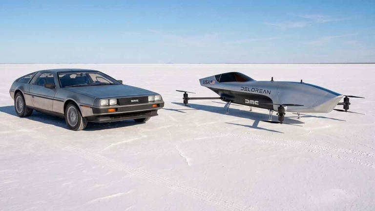DeLorean announces debut in electric flying car racing