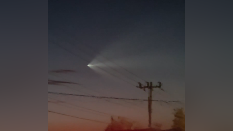 SpaceX rocket launch captured on camera in western Pennsylvania