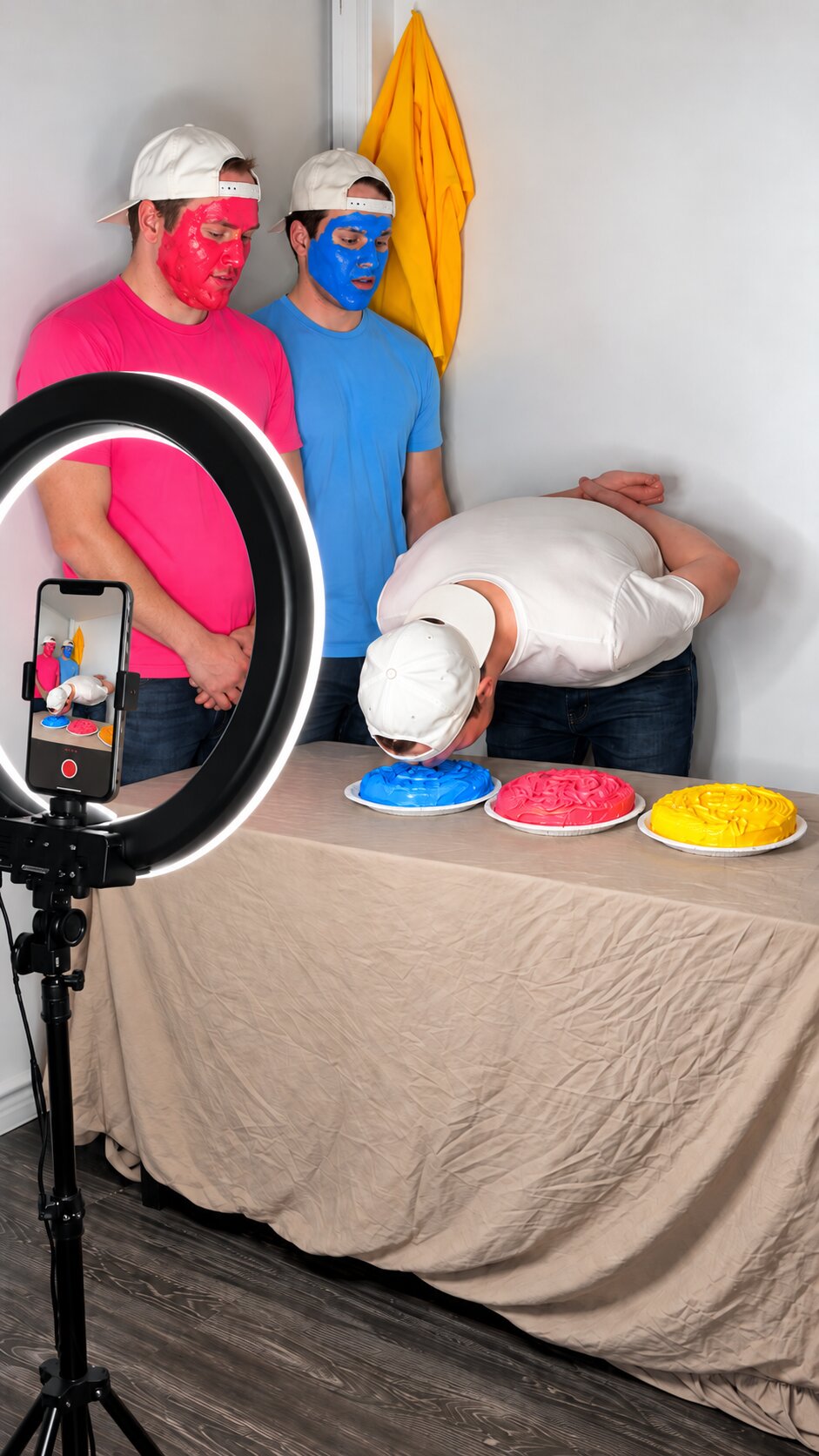 Behind the scenes of colored cake drops