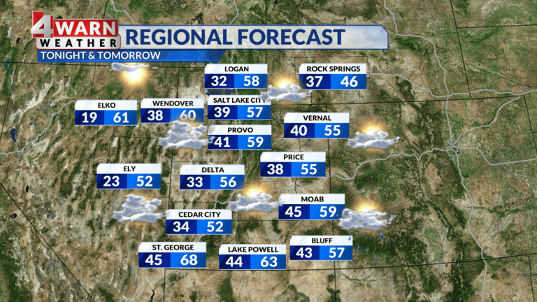 Utah weather: Valley rain and mountain snow continue through Wednesday ...