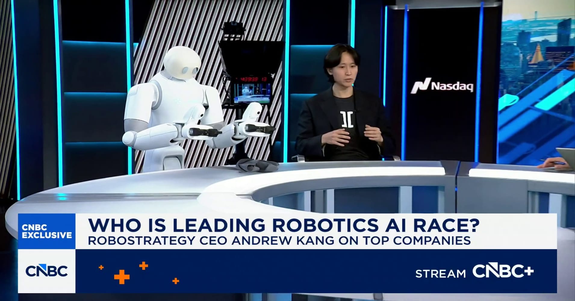 Robostrategy CEO Andrew Kang showcases 'Taku' the robot and talks the ...