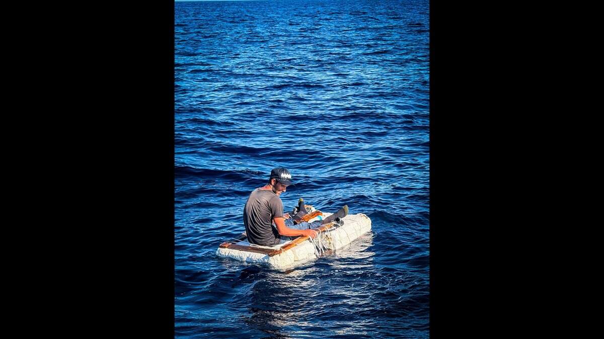 Cuban man ‘fortunate to be alive’ after floating on foam raft off ...