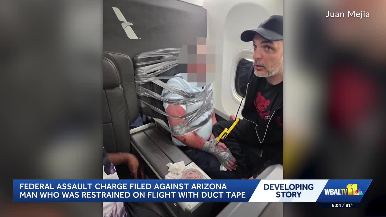 Federal assault charges filed against BWI-Marshall duct-taped passenger