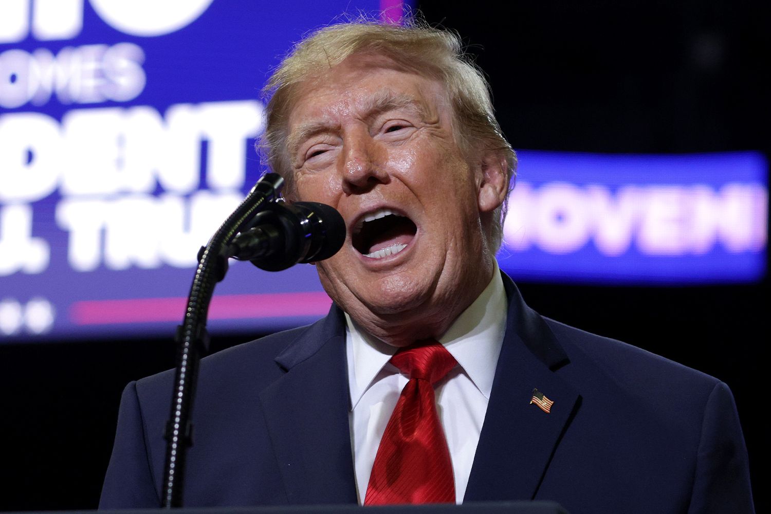 Trump mocks 'fat' female heckler at his rally after she's punched in ...