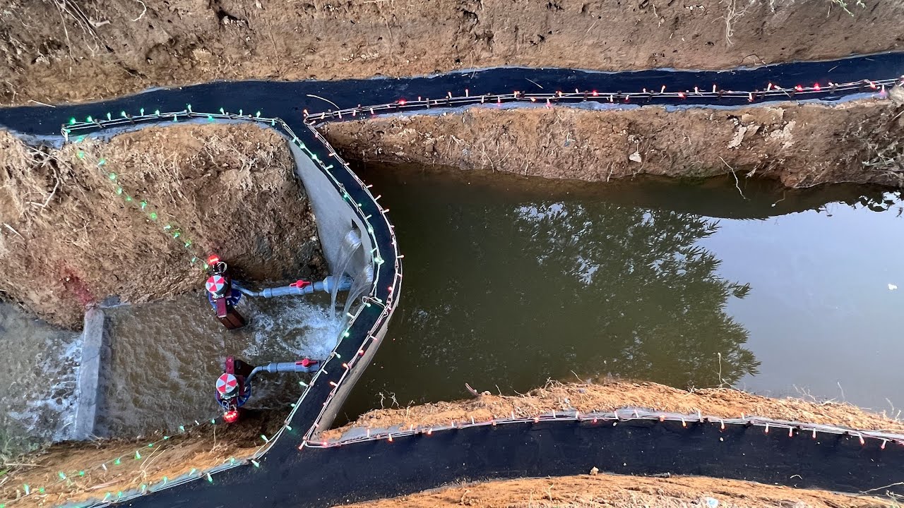 Construction of mini hydropower with two units