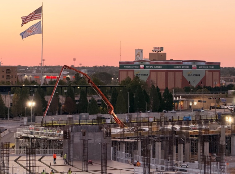 Oklahoma City's Continental Coliseum hits milestone with deck work