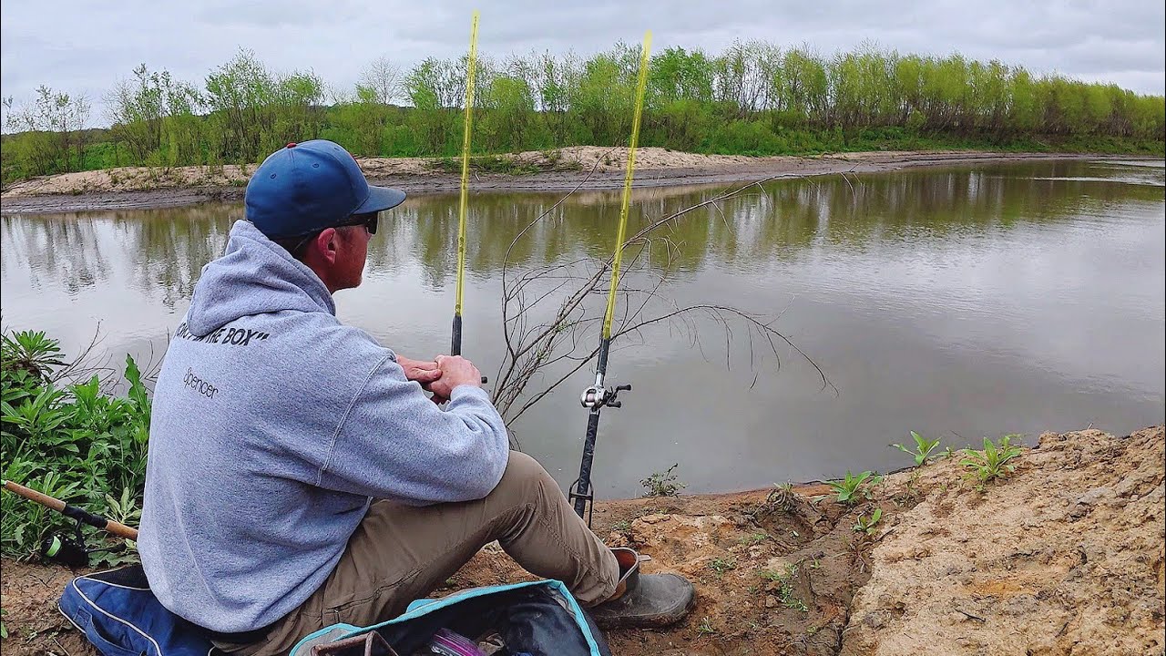 This small muddy creek is full of fish