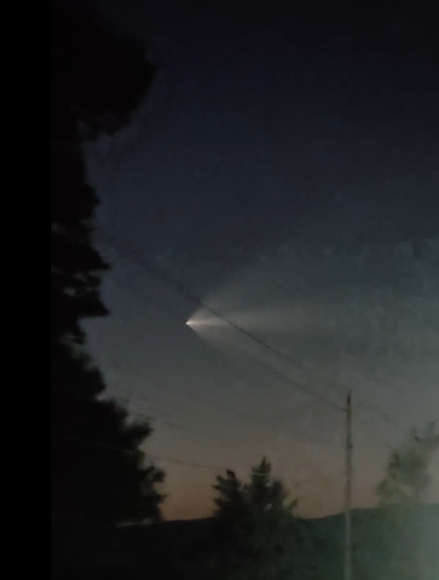 SpaceX rocket launch captured on camera in western Pennsylvania