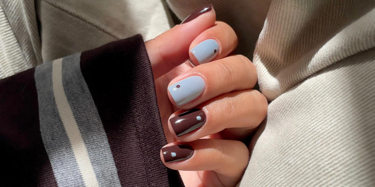 This is how you wear short square nails for fall